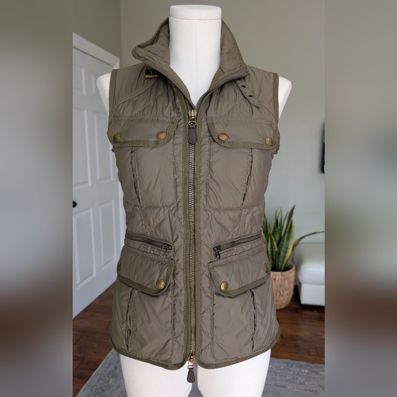 Ralph Lauren Jackets & Blazers - Vintage Ralph Lauren Sport Women’s Quilted Down Vest Olive Green Utility Size S
